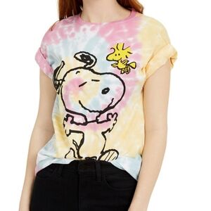 Tie-Dye Snoopy Woodstock Graphic Tee